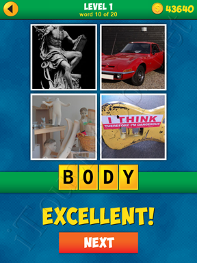 4 Pics 1 Word Puzzle - More Words - Level 1 Word 10 Solution