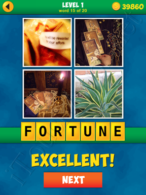 4 Pics 1 Word Puzzle - More Words - Level 1 Word 15 Solution