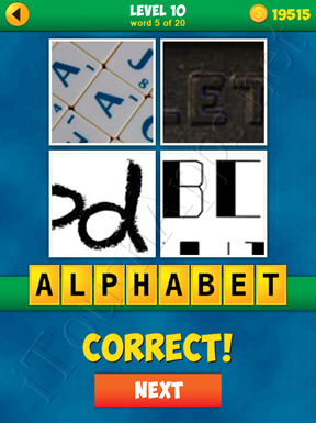 4 Pics 1 Word Puzzle - More Words - Level 10 Word 5 Solution