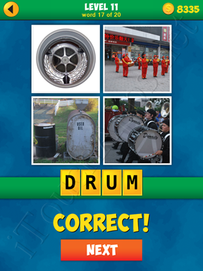 4 Pics 1 Word Puzzle - More Words - Level 11 Word 17 Solution