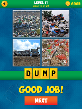 4 Pics 1 Word Puzzle - More Words - Level 11 Word 18 Solution