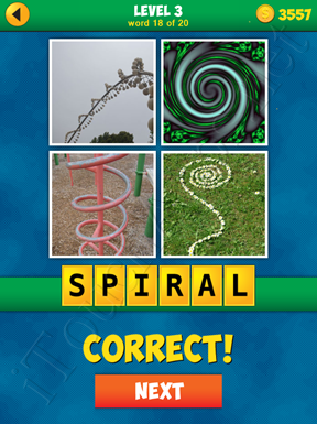 4 Pics 1 Word Puzzle - More Words - Level 3 Word 18 Solution