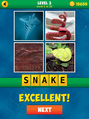 4 Pics 1 Word Puzzle - More Words - Level 3 Word 5 Solution