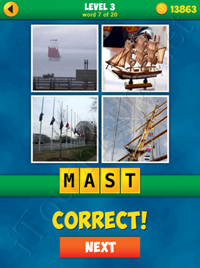 4 Pics 1 Word Puzzle - More Words - Level 3 Word 7 Solution