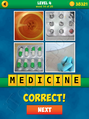 4 Pics 1 Word Puzzle - More Words - Level 4 Word 14 Solution