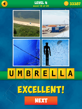 4 Pics 1 Word Puzzle - More Words - Level 4 Word 18 Solution