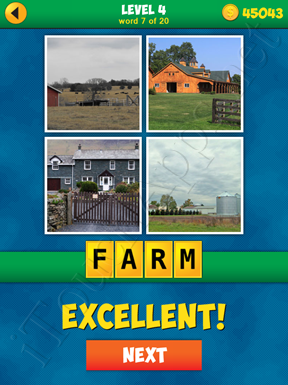 4 Pics 1 Word Puzzle - More Words - Level 4 Word 7 Solution