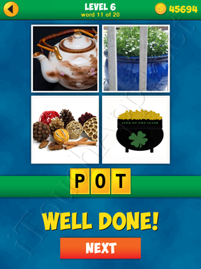 4 Pics 1 Word Puzzle - More Words - Level 6 Word 11 Solution