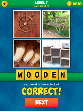 4 Pics 1 Word Puzzle - More Words - Level 7 Word 20 Solution