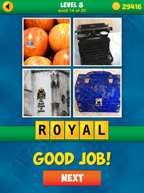 4 Pics 1 Word Puzzle - More Words - Level 8 Word 14 Solution