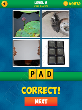 4 Pics 1 Word Puzzle - More Words - Level 8 Word 3 Solution
