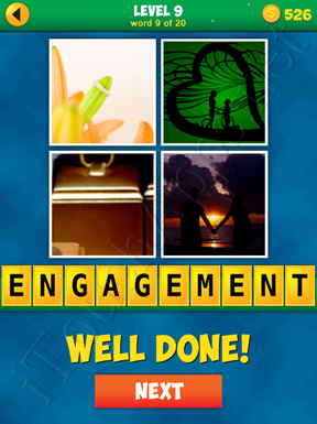 4 Pics 1 Word Puzzle - More Words - Level 9 Word 9 Solution