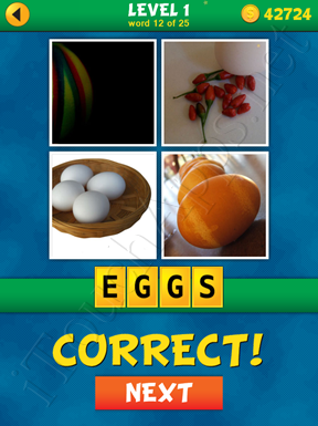 4 Pics 1 Word Puzzle - What's That Word Level 1 Word 12 Solution