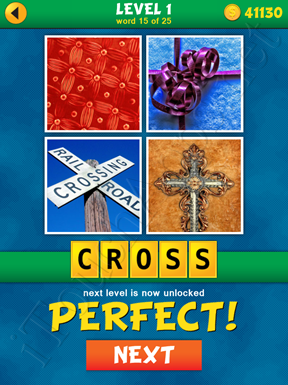 4 Pics 1 Word Puzzle - What's That Word Level 1 Word 15 Solution