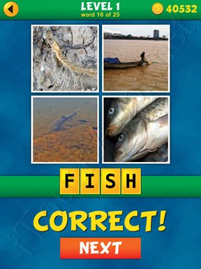 4 Pics 1 Word Puzzle - What's That Word Level 1 Word 16 Solution