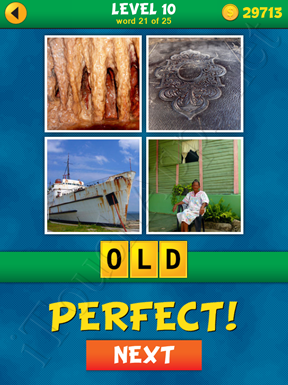 4 Pics 1 Word Puzzle - What's That Word Level 10 Word 21 Solution