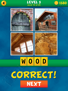 4 Pics 1 Word Puzzle - What's That Word Level 3 Word 10 Solution