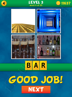 4 Pics 1 Word Puzzle - What's That Word Level 3 Word 4 Solution