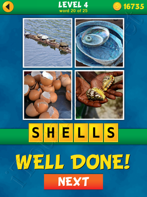 4 Pics 1 Word Puzzle - What's That Word Level 4 Word 20 Solution