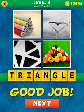4 Pics 1 Word Puzzle - What's That Word Level 4 Word 23 Solution