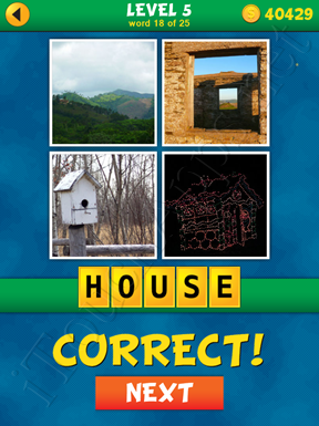 4 Pics 1 Word Puzzle - What's That Word Level 5 Word 18 Solution