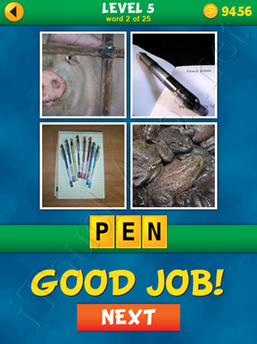 4 Pics 1 Word Puzzle - What's That Word Level 5 Word 2 Solution