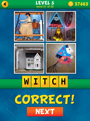 4 Pics 1 Word Puzzle - What's That Word Level 5 Word 21 Solution