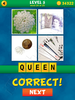 4 Pics 1 Word Puzzle - What's That Word Level 5 Word 24 Solution