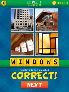 4 Pics 1 Word Puzzle - What's That Word Level 5 Word 25 Solution