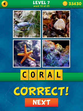 4 Pics 1 Word Puzzle - What's That Word Level 7 Word 10 Solution