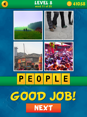 4 Pics 1 Word Puzzle - What's That Word Level 8 Word 11 Solution