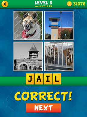 4 Pics 1 Word Puzzle - What's That Word Level 8 Word 17 Solution
