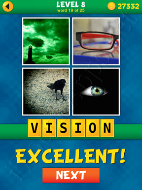 4 Pics 1 Word Puzzle - What's That Word Level 8 Word 19 Solution
