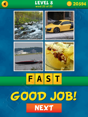 4 Pics 1 Word Puzzle - What's That Word Level 8 Word 23 Solution