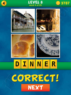 4 Pics 1 Word Puzzle - What's That Word Level 8 Word 4 Solution