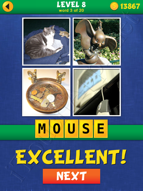 4 Pics Mystery Level 8 Word 3 Solution