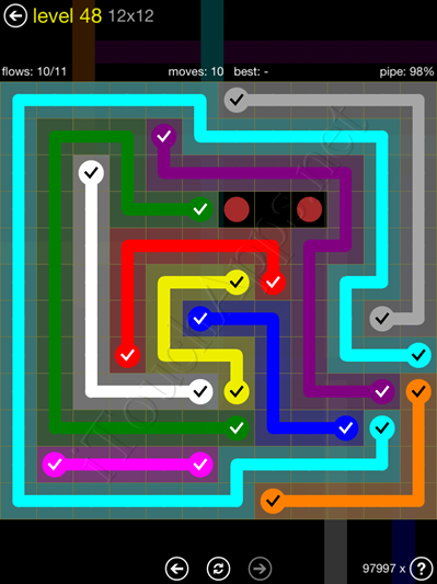 Flow Game 12x12 Mania Pack Level 48 Solution
