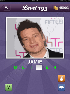 Guess the Celeb Level 193 Answer