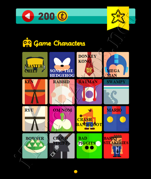 Icon Pop Quiz Game Weekend Specials Game Characters Answers / Solutions