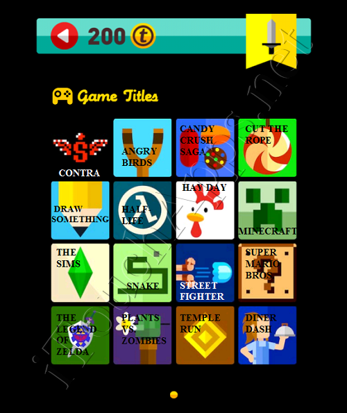 Icon Pop Quiz Game Weekend Specials Game Titles Answers / Solutions