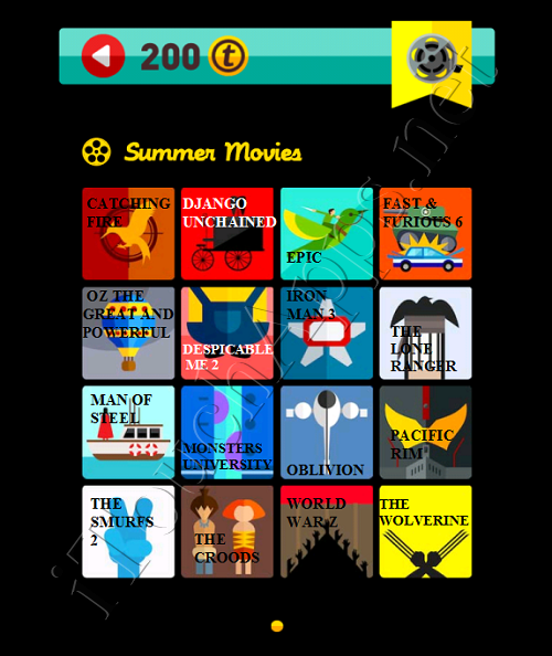 Icon Pop Quiz Game Weekend Specials Summer Movies Answers / Solutions