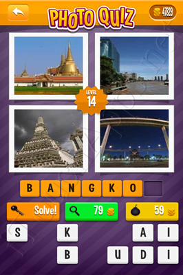 Photo Quiz Cities Pack Level 14 Solution