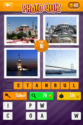 Photo Quiz Cities Pack Level 16 Solution