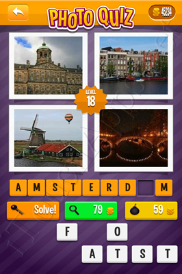 Photo Quiz Cities Pack Level 18 Solution
