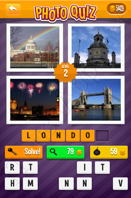 Photo Quiz Cities Pack Level 2 Solution