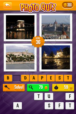 Photo Quiz Cities Pack Level 36 Solution