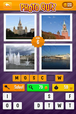 Photo Quiz Cities Pack Level 6 Solution