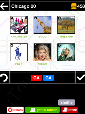 Pics & Pieces Chicago Pack Level 20 Answer