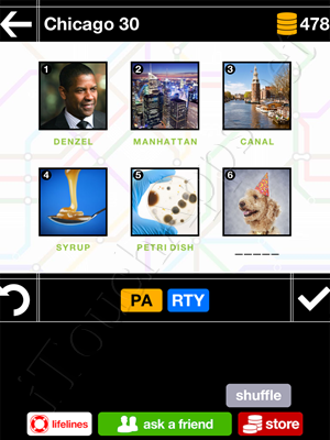 Pics & Pieces Chicago Pack Level 30 Answer