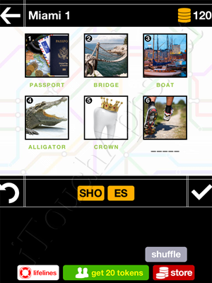 Pics & Pieces Miami Pack Level 1 Answer